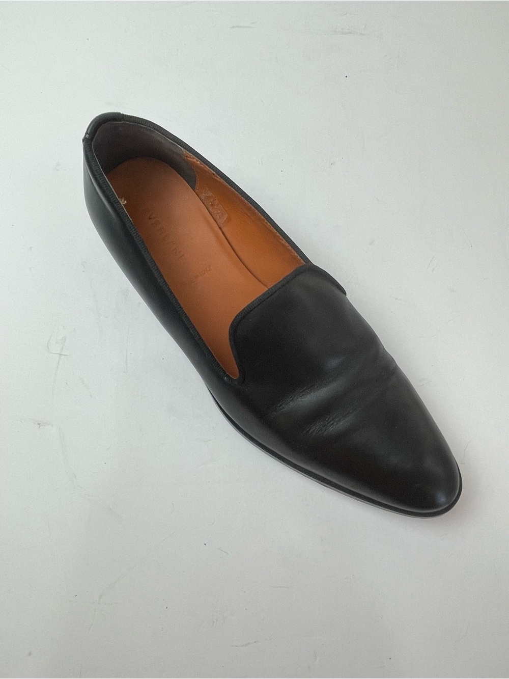 Everlane Women's Black Modern Loafer Leather Made In Italy Shoe Size 10.5